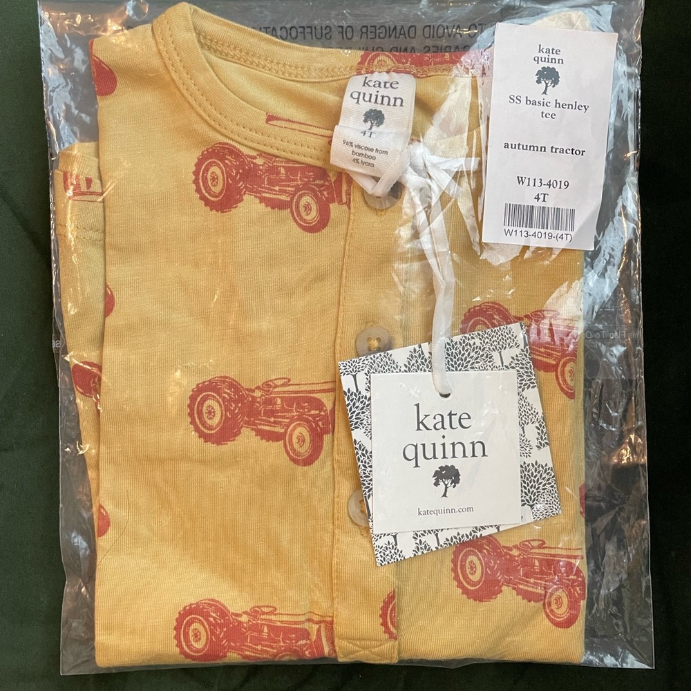 Kate Quinn Tractor Henley Tee